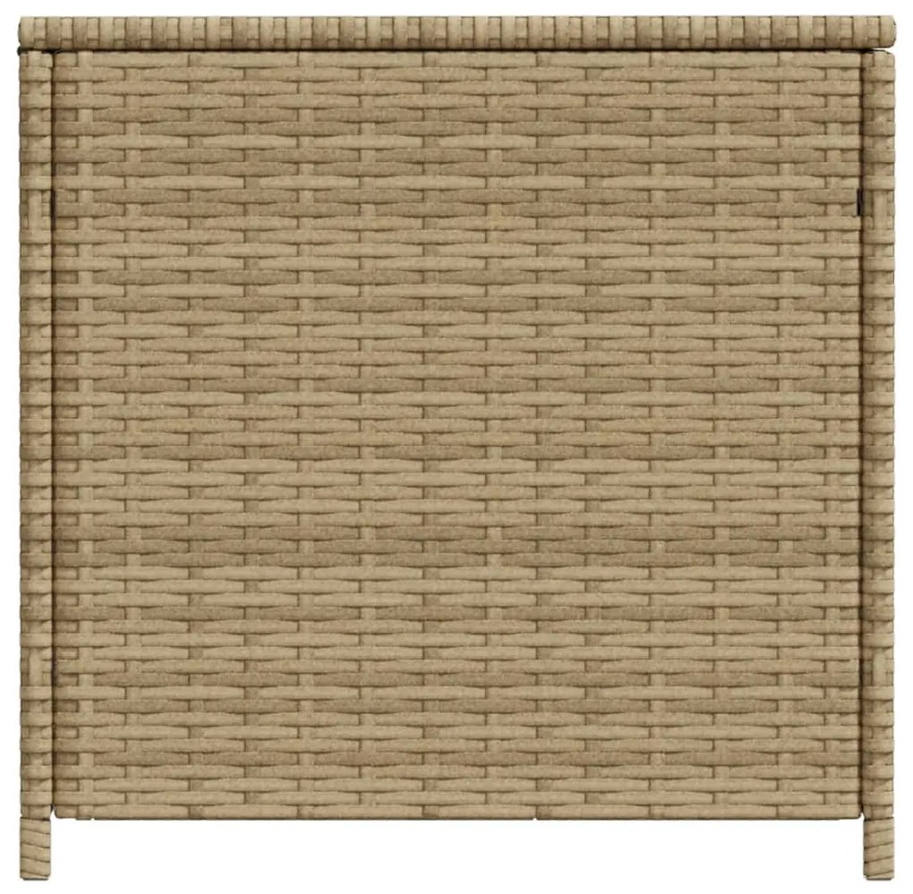 Contenitore da giardino beige misto 469l in polyrattan