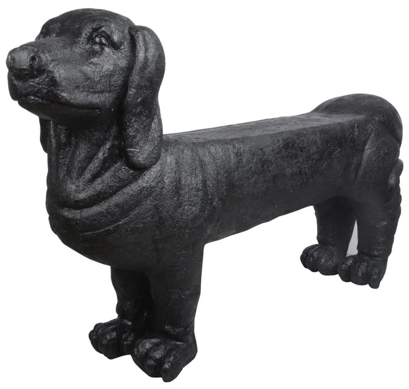 Panchina da giardino nera Dachshund - Esschert Design