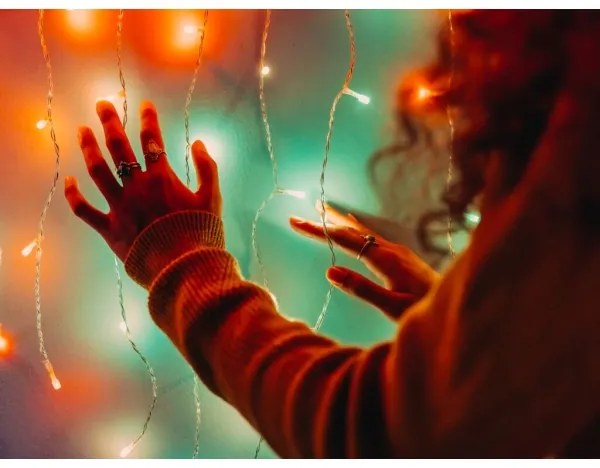 Twinkly TWW210SPP-TEU - LED RGB Tenda natalizia per esterni 210xLED 6,1m IP44 Wi-Fi