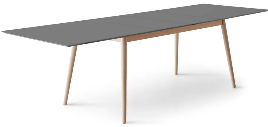 Tavolo da pranzo pieghevole in colore antracite-naturale 100x210 cm Meza - Hammel Furniture