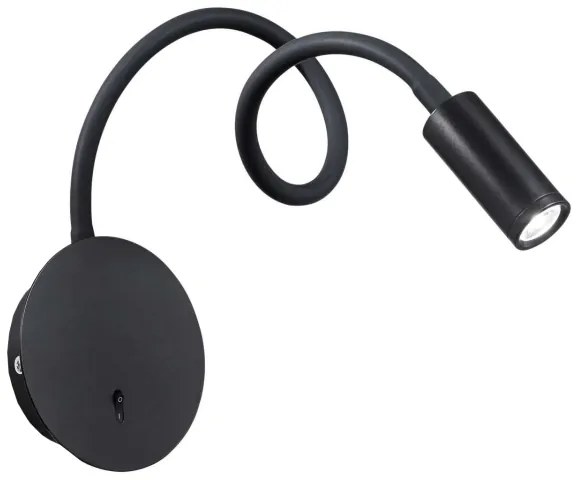 Ideal Lux - LED Lampada flessibile piccola FOCUS LED/3,5W/230V nera