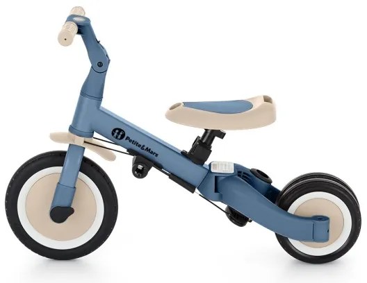 PETITE&amp;MARS - Triciclo per bambini 5in1 TURBO Ocean Blue
