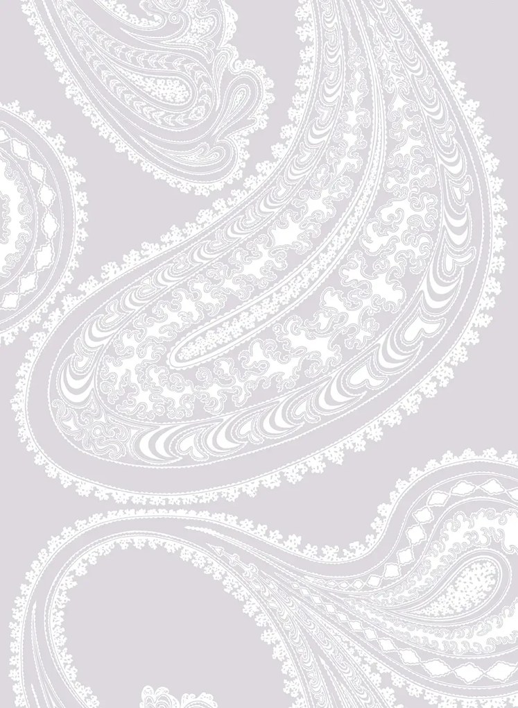 Cole & Son Carta da parati Rajapur - White on Lilac
