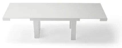 Tavolo soggiorno allungabile 260 cm piano in laminato DIVO Bianco