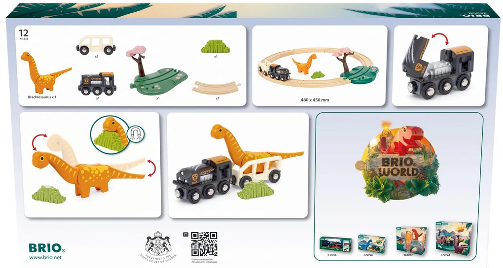 BRIO - Ferrovia circolare con dinosauri