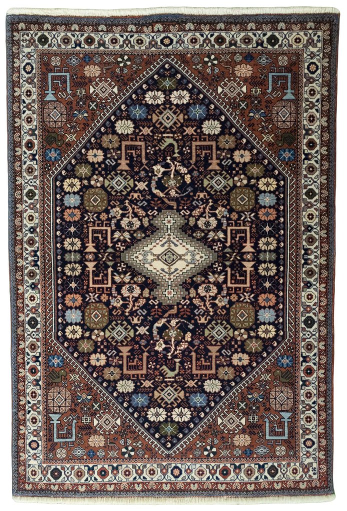 Abadeh Tappeto persiano 110x160 Blu (Iran) Annodato A Mano