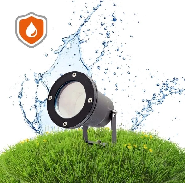 Lampada da esterno LED RGBW dimmerabile BLAKE 1xGU10/6W/230V IP65 + telecomando