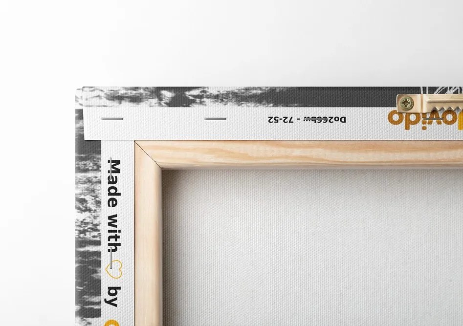 Stampa su tela – Texture Mandala in bianco e nero