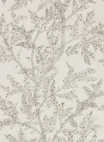 Baum Tapete Farthing Wood von Sanderson - Silver