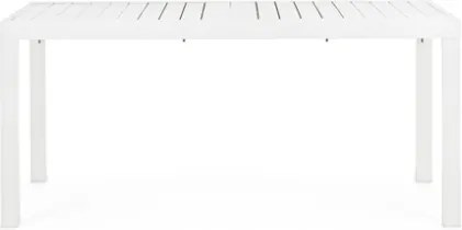 Tavolo In Alluminio Bianco Allungabile Da Esterno 100x200-300 Cm Hilde Bizzotto