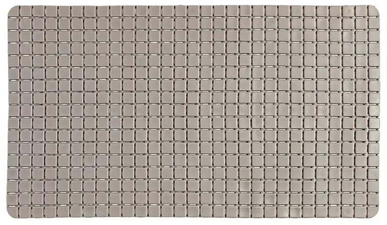 Tappeto Antiscivolo In PVC Per Doccia Mosaico Tortora 40x70 Cm