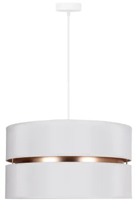 Duolla - Lampadario a sospensione con filo DUO 1xE27/15W/230V diametro 40 cm bianco/oro