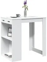 Tavolo da Bar Bianco 102x70x103,5 cm in Truciolato 3309321