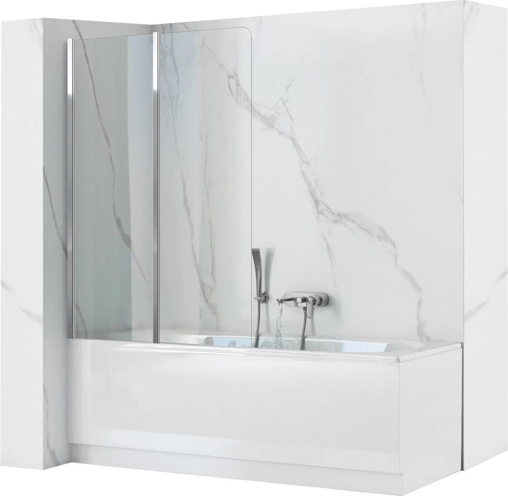 Schermo vasca pieghevole Rea Agat-2 80