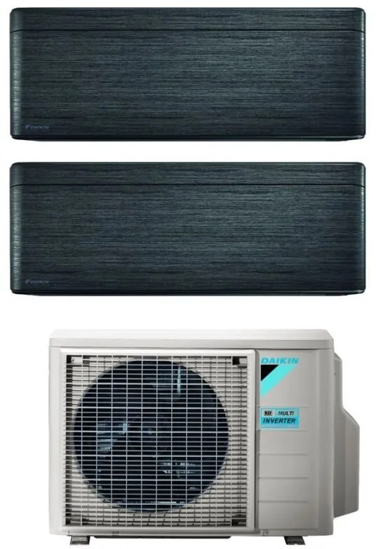 Daikin - Climatizzatore Condizionatore Bluevolution Dual Split Inverter serie stylish real blackwood 7+9 con 2MXM40A R-32 Wi-Fi Integrato 7000+9000