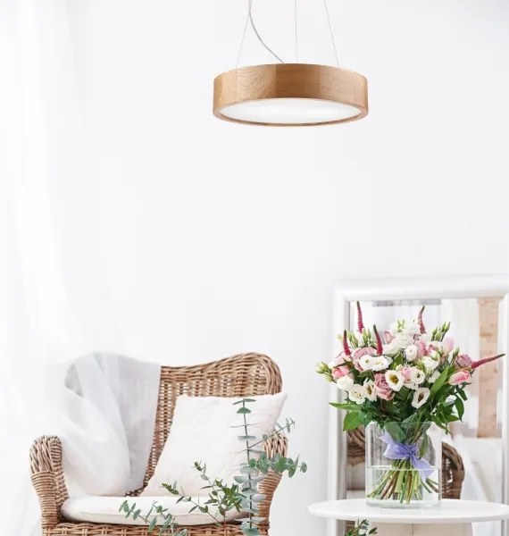 Brilagi - Lampadario LED Carvalho 2xE27/60W/230V rovere Ø 37 cm