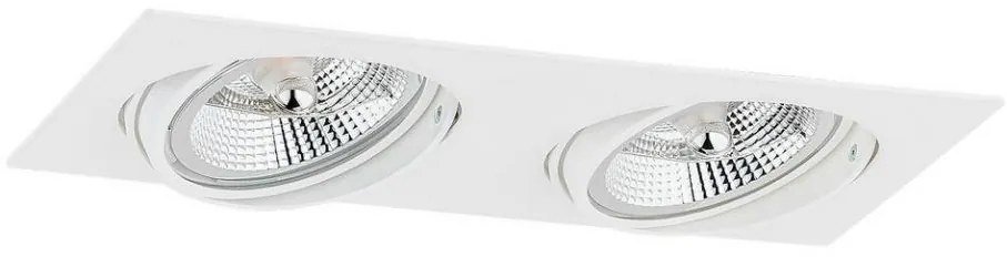 Argon 1046 - Faretto da incasso OLIMP 2xGU10-AR111/12W/230V bianco