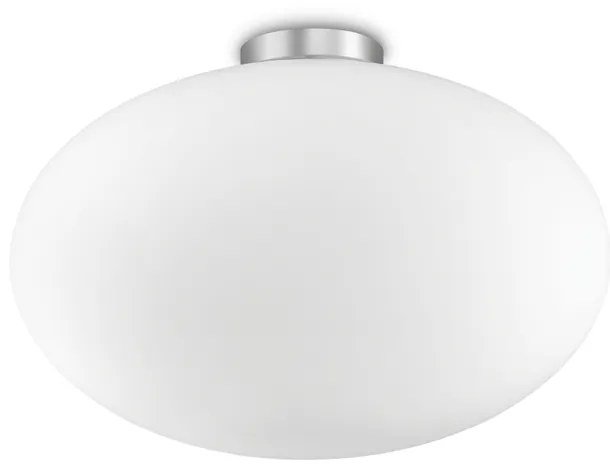 Plafoniera Moderna Candy Vetro Bianco 1 Luce E27