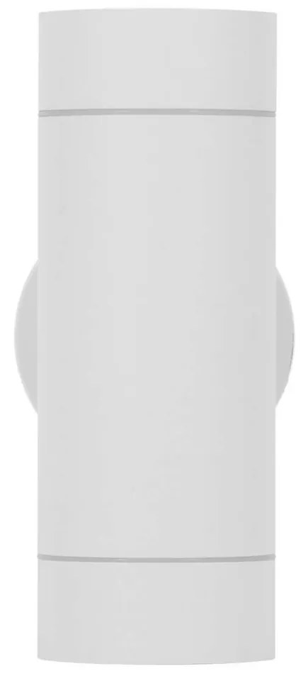 Applique Cilindrica Bidirezionale IP65 2xGU10 Bianca Colore Bianco