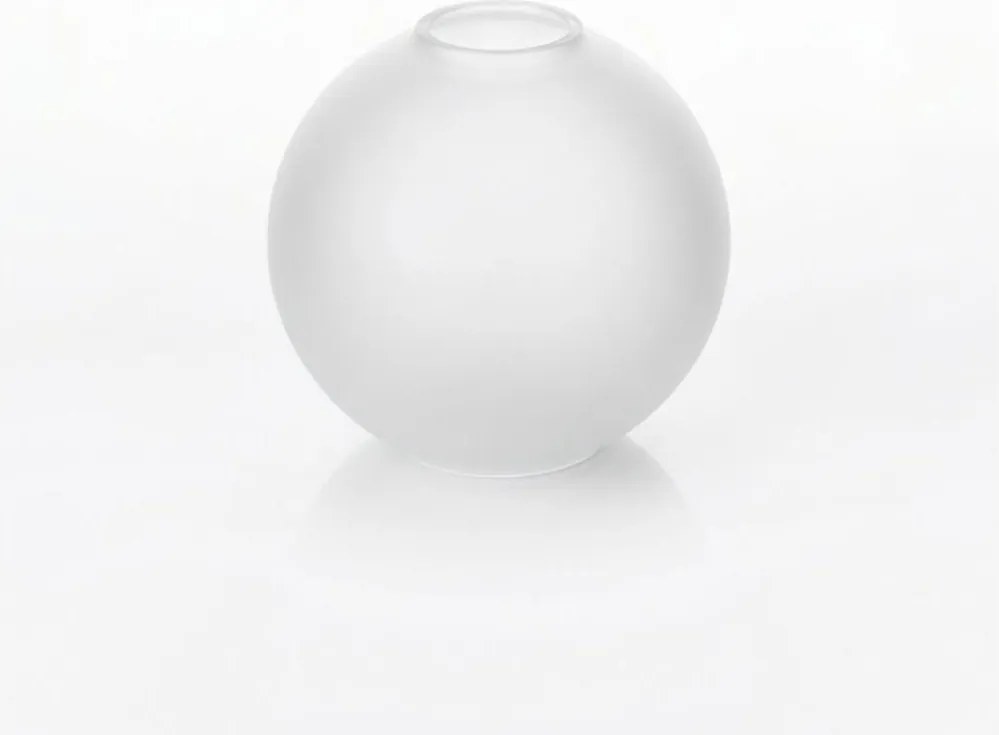 Vetro di ricambio per lampadario E27, diametro 15 cm, bianco opaco