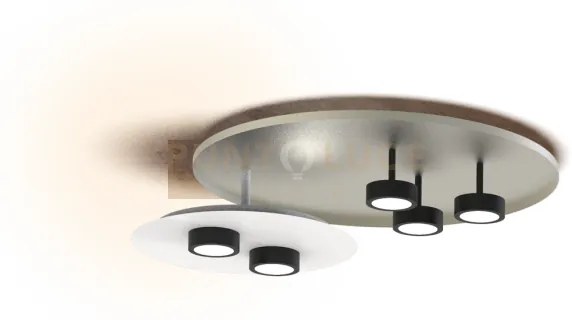 Ghost-plg lampada da soffitto a 6 luci in metallo bianco opaco atta...