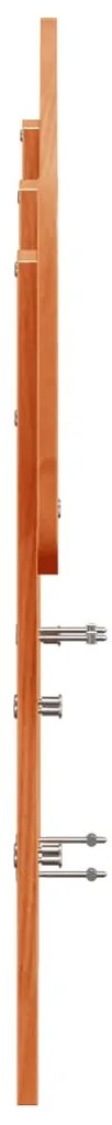 Testiera marrone cera 135 cm in legno massello di pino