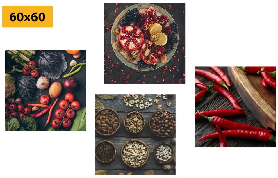 Set di quadri – Specialità culinarie