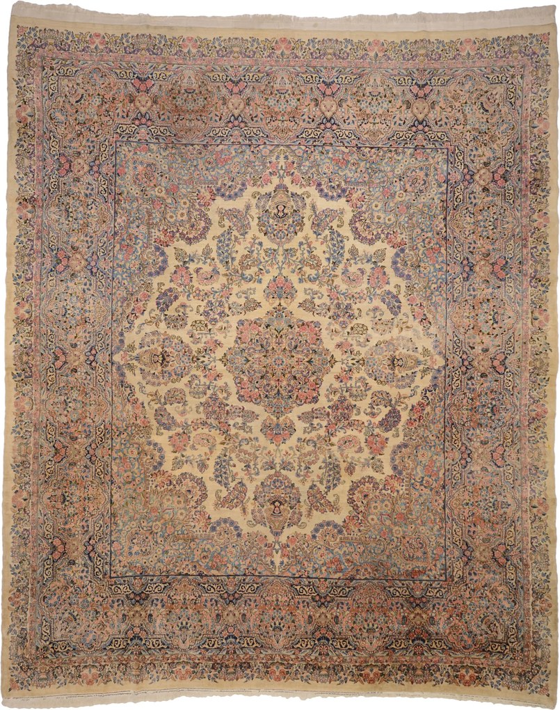 Kerman Tappeto persiano 400 x 330 (Iran) Annodato A Mano