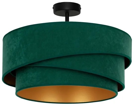 Duolla - Lampadario a plafone KOBO 1xE27/15W/230V diametro 45 cm verde