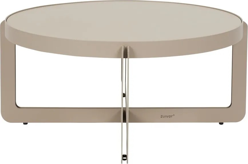 Tavolino da salotto rotondo beige ø 68 cm Centre – Zuiver