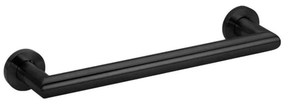 Sapho - Porta asciugamani a parete X-ROUND 35,5 cm nero opaco