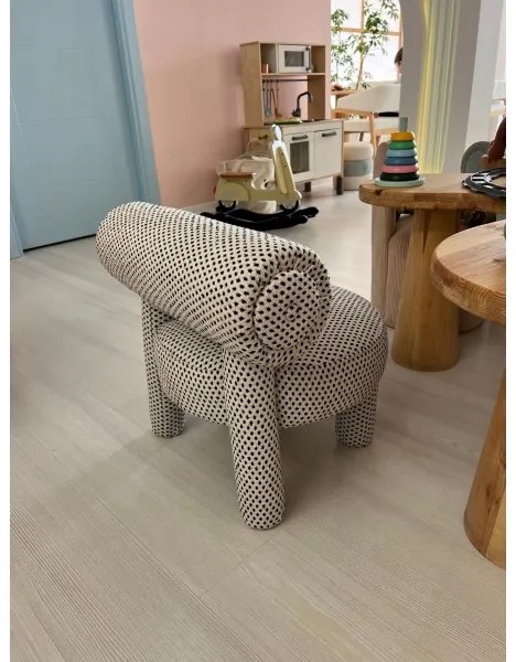 Poltrona per bambini MAVI beige/nero