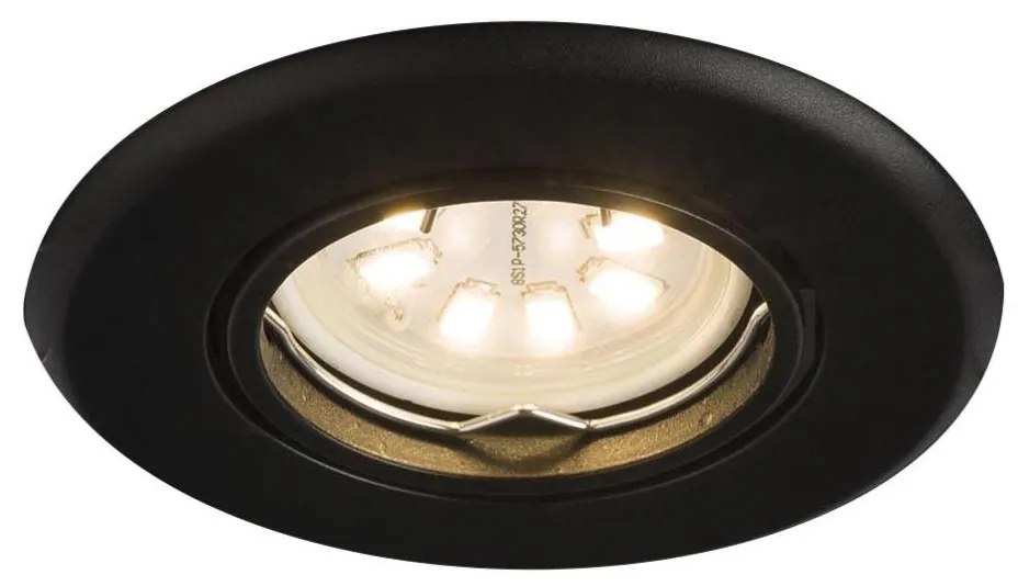 Shilo 3329 - Faretto da incasso TOKIO 1xGU10/15W/230V nero