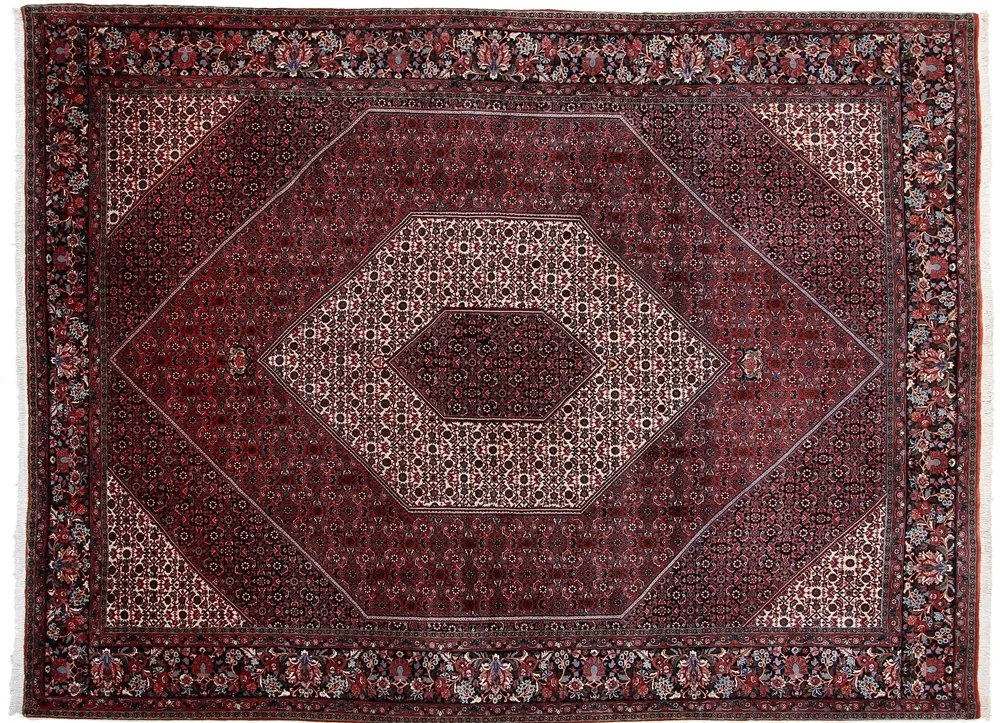 Bidjar Tappeto persiano 350x260 Blu (Iran) Annodato A Mano