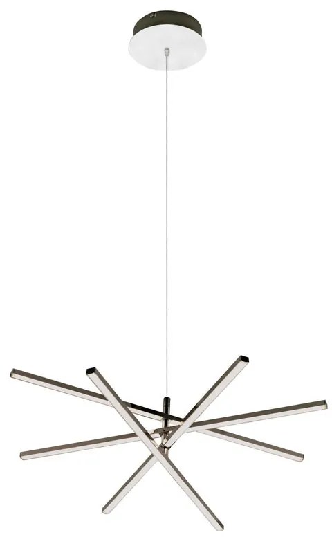 Lampadario LED moderno Concord grigio, luce naturale 2680 lumen, INSPIRE