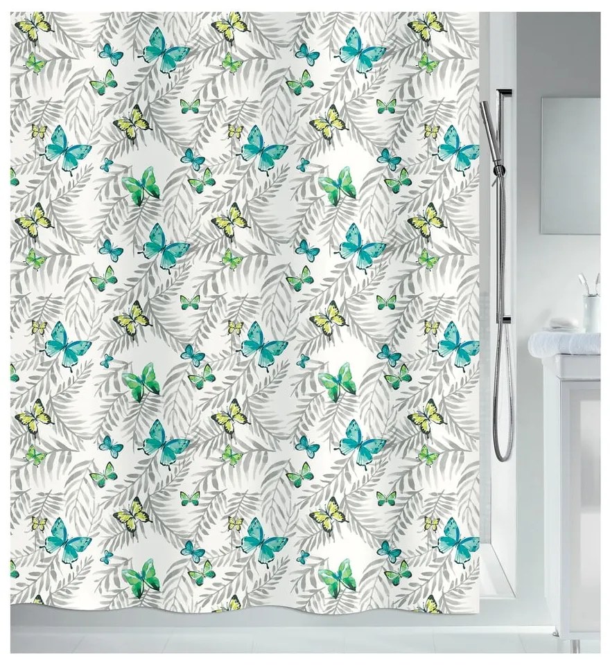 Tenda per doccia 180x200 cm Papillons – Spirella