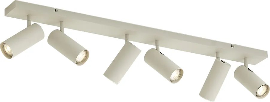 Plafoniera moderna beige 100 cm 6 luci regolabile - Renna
