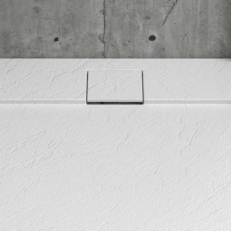 Kamalu - Piatto doccia in resina 80x120 effetto pietra | KR1000