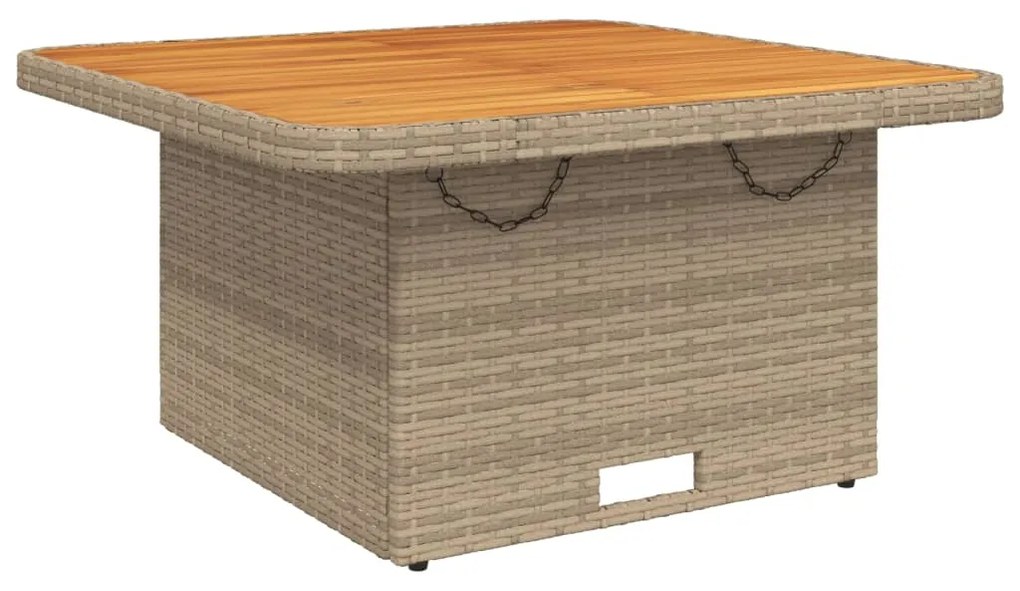 Set divani da giardino 2 pz con cuscini beige in polyrattan