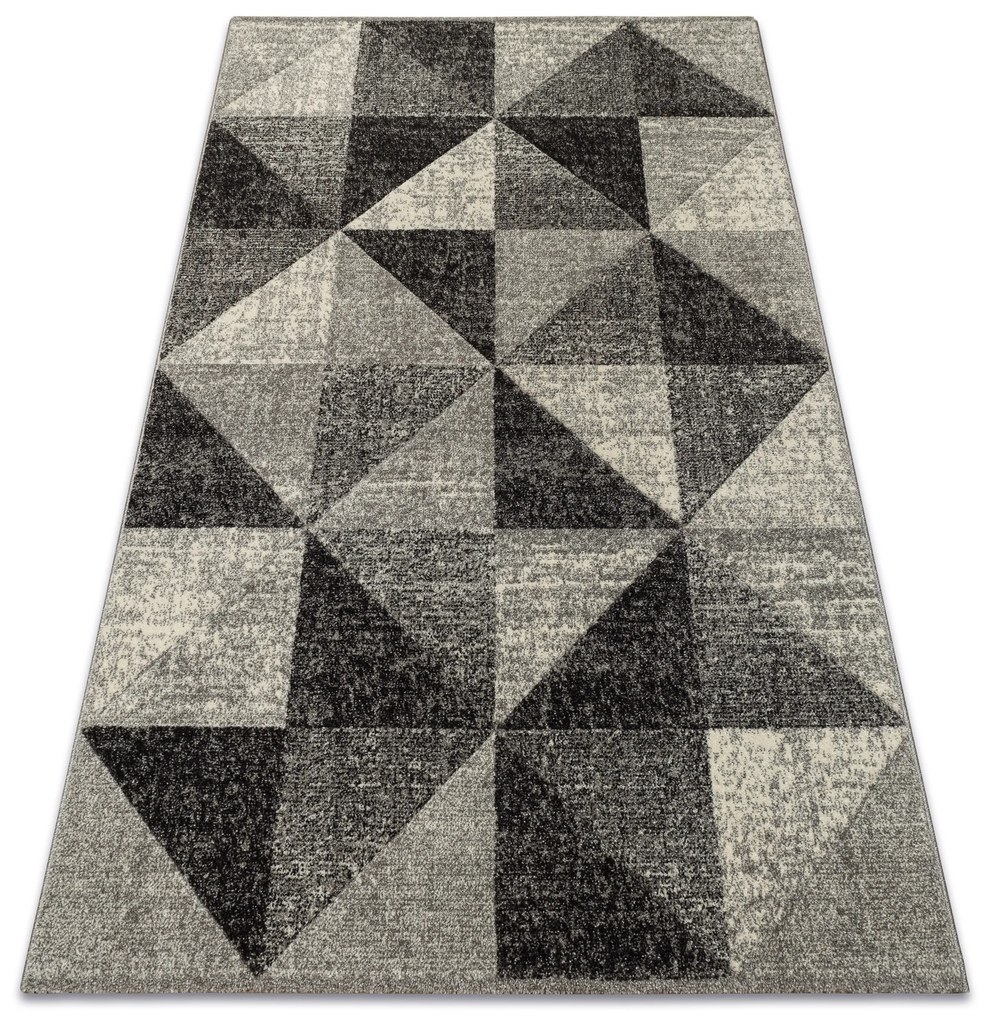 Tappeto FEEL 5672/16811 TRIANGOLI grigio / anthracite / crema