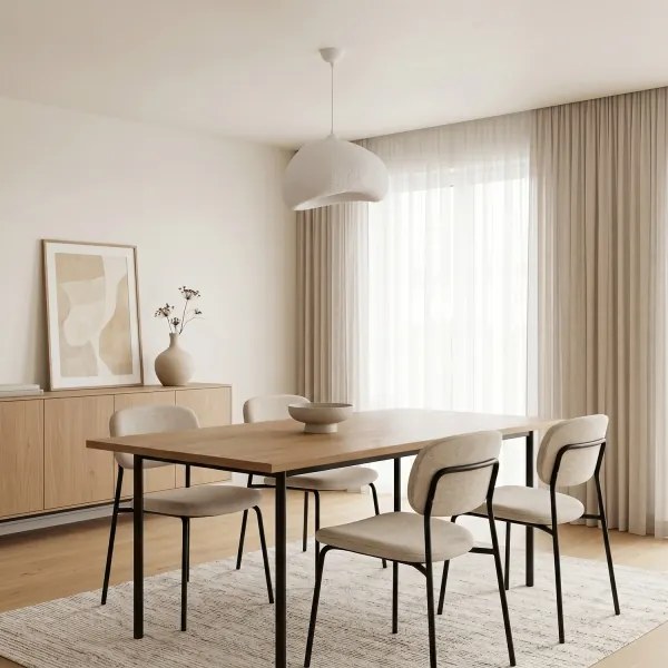 Brilagi - Lampadario a sospensione con cavo WABI SABI 1xE27/40W/230V Ø 42 cm bianco