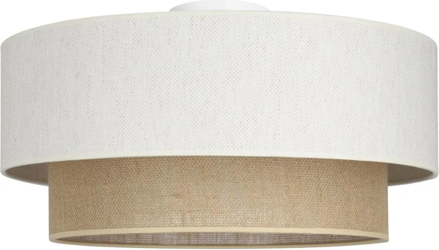 Plafoniera NATIA 1xE27/60W/230V Ø 45 cm bianco/marrone