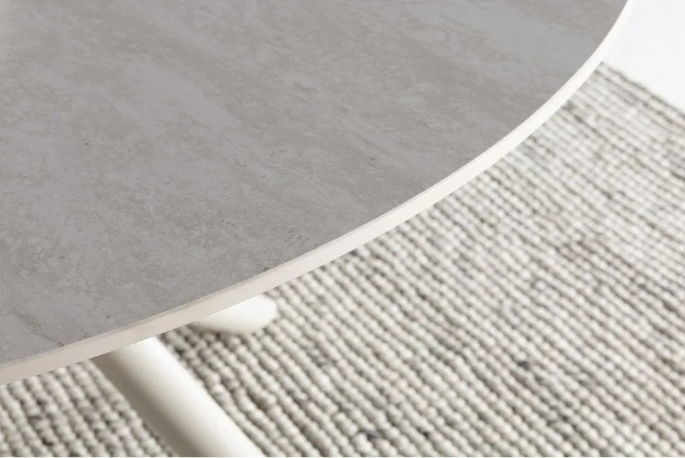 Tavolo da pranzo rotondo con piano in ceramica ø 119,5 cm Talia – Marckeric