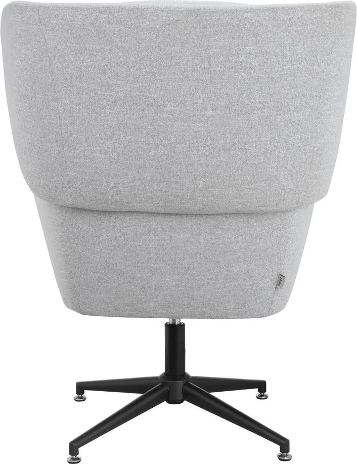 Poltrona in velluto grigio chiaro Vanessa - Støraa