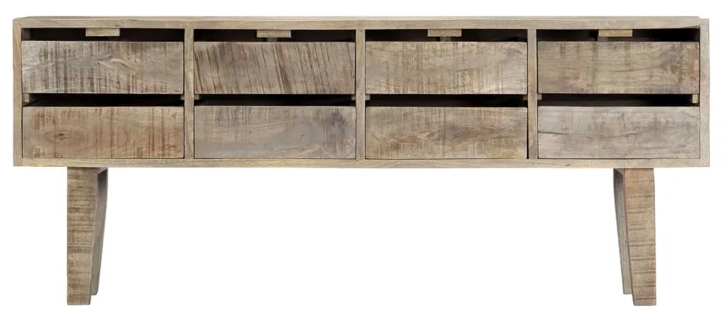 Credenza 140x30x60 cm in legno massello di mango