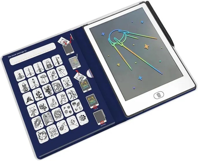 Kidywolf - Tavoletta da disegno Kidydraw mini - galaxy
