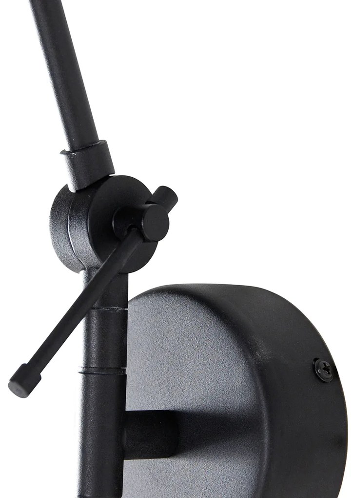 Applique moderna nera regolabile - Blitz