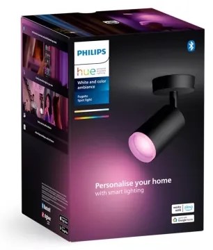 Philips Hue FUGATO LED RGBW dimmerabile 1xGU10/4,2W/230V nero