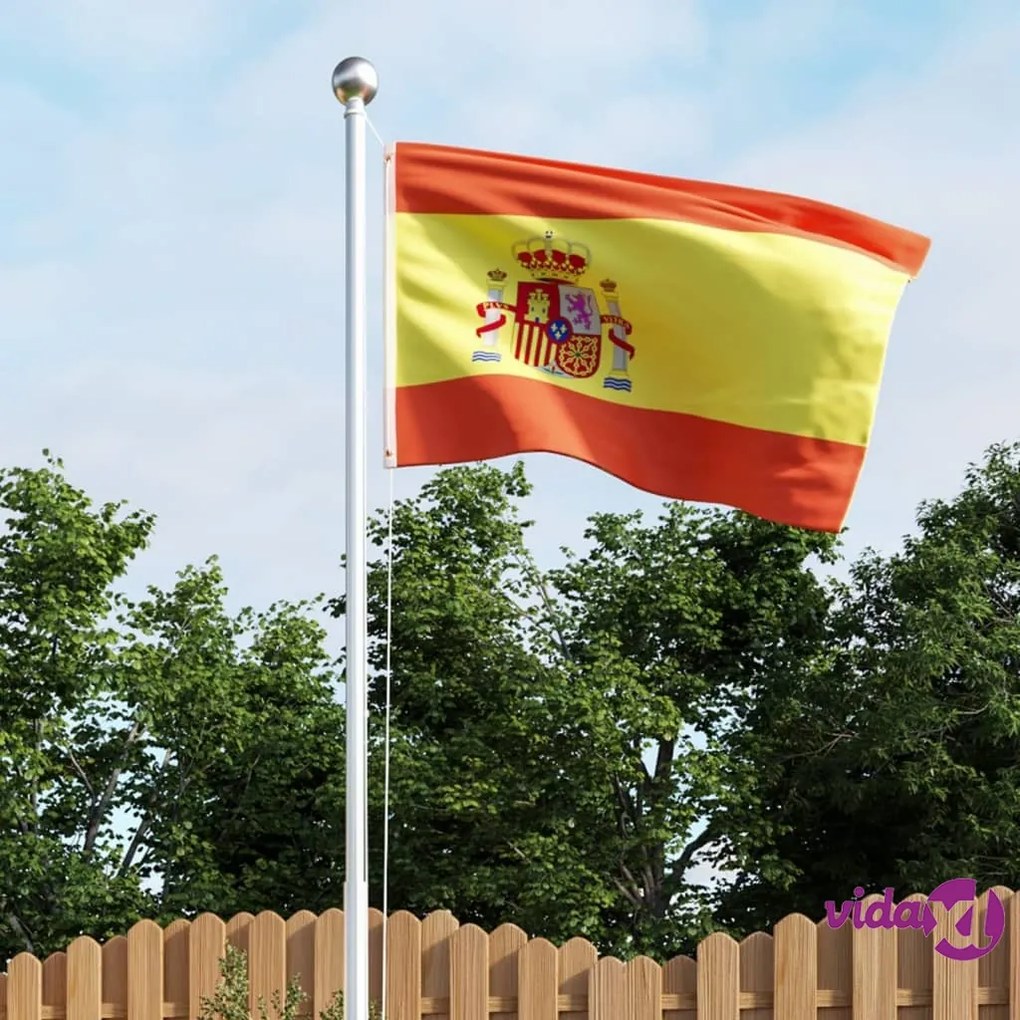 vidaXL Bandiera della Spagna 90x150 cm