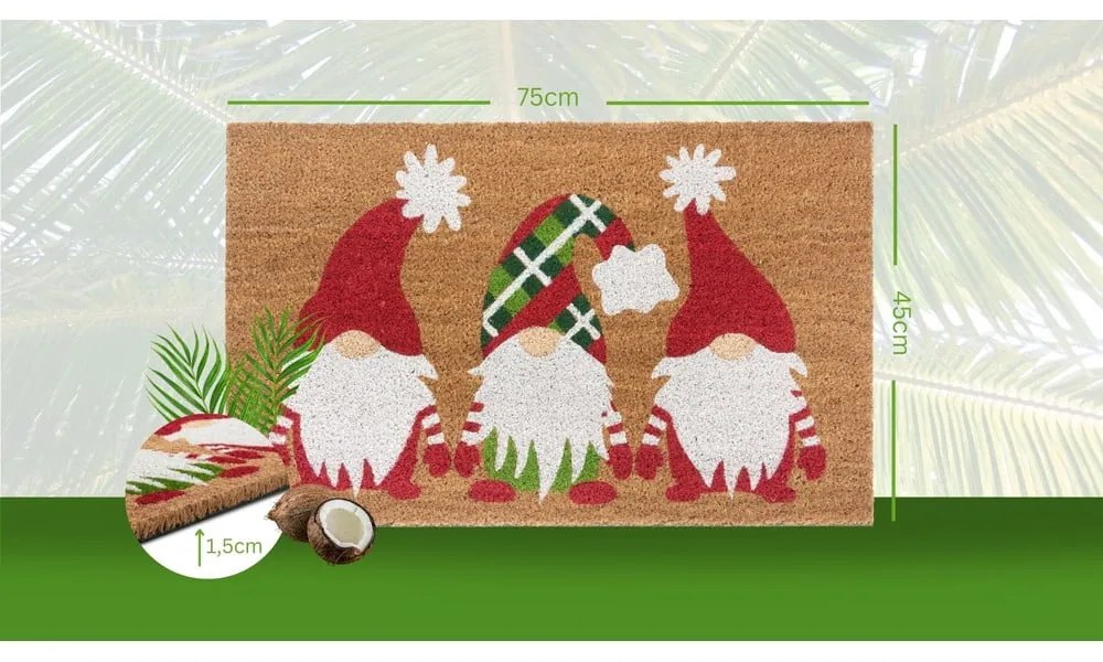 Tappetino con motivo natalizio in fibra di cocco 45x75 cm - Hanse Home